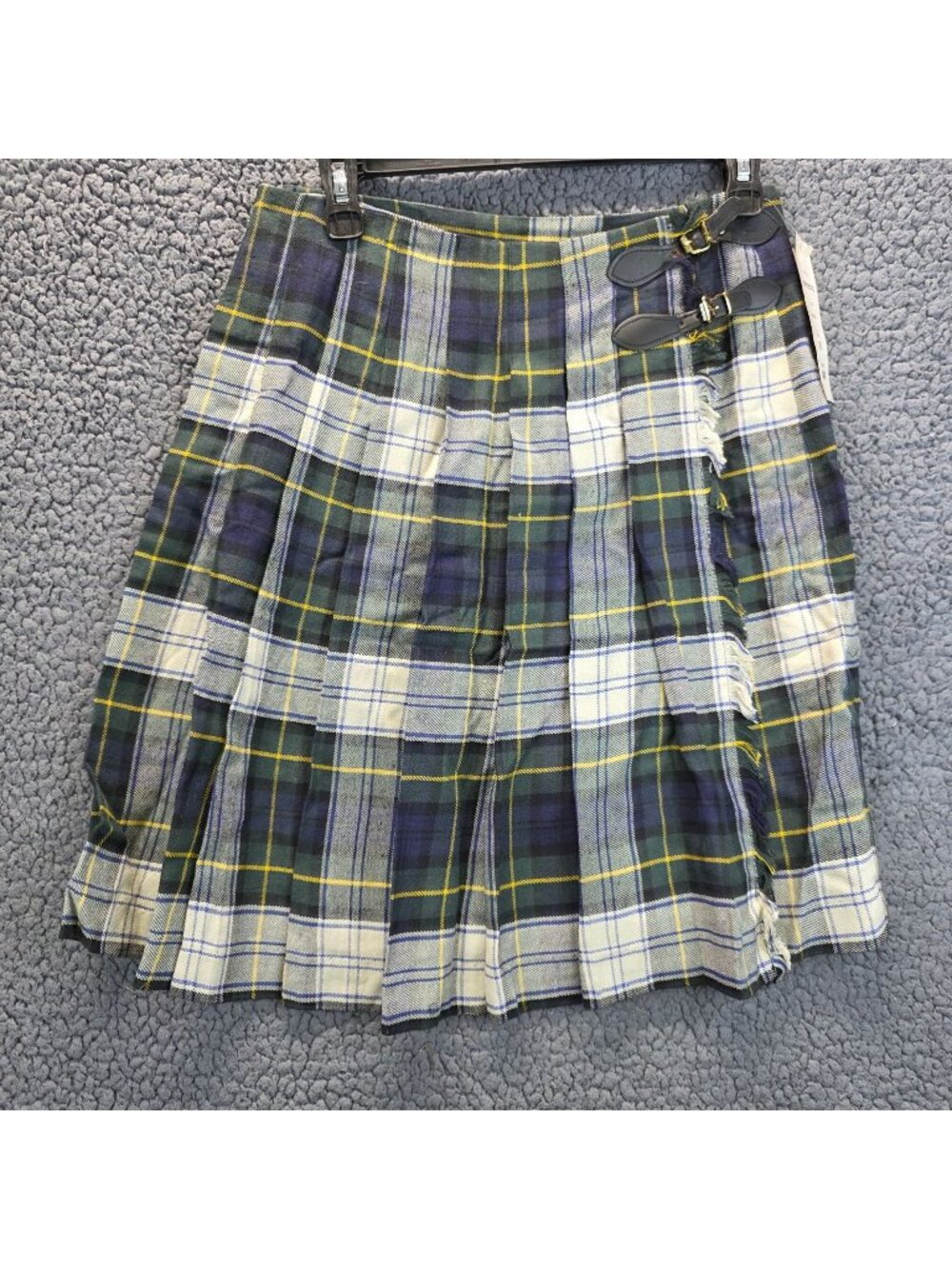 Vintage Heirlooms Pleated Kilt Wrap Wool Skirt 8 Equestrian Indie Vanguard Twee